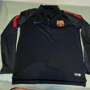 Nike Barcelona Squad Drill Top – Black/University Red